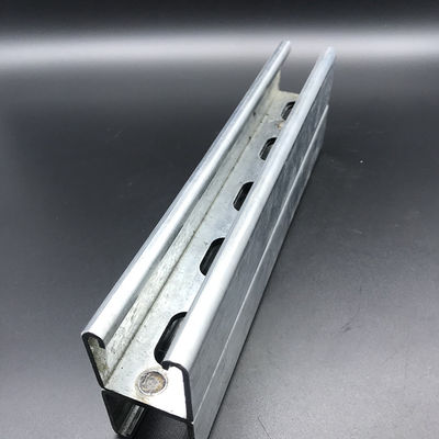 De espalda a espalda 41x123 C Canal eléctrico galvanizado con ranuras Unistrut Canal