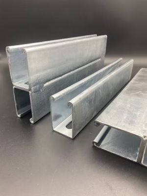 Construcción eléctrica galvanizado 41X124 con ranuras de espalda a espalda canal de apoyo