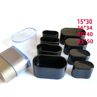Cuadrado forma redonda upvc Black Pipe Cap final personalizado