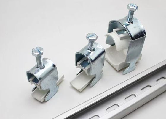 Clamparas de ajuste de tubos zincadas de una sola pieza ensambladas