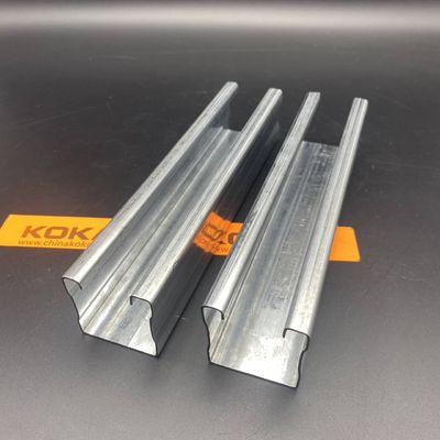 Canal de unistruto de tamaño personalizado galvanizado eléctrico con barra de refuerzo