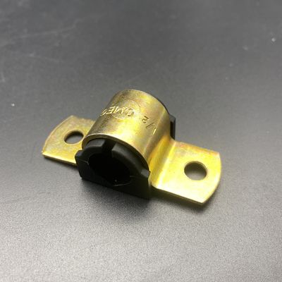 Clamparas eléctricas para tuberías de almohadón Omega de zinc de dos agujeros