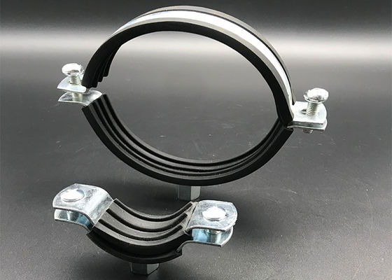 Abrazaderas para tuberías revestidas de acero y caucho con caucho EPDM