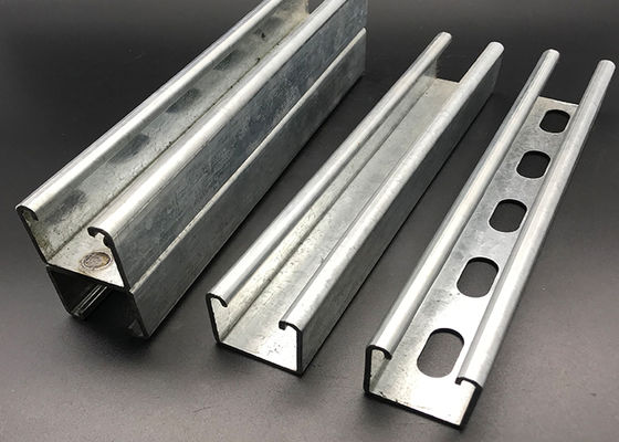 Canal Unistrut ranurado sólido conformado en frío para materiales de construcción