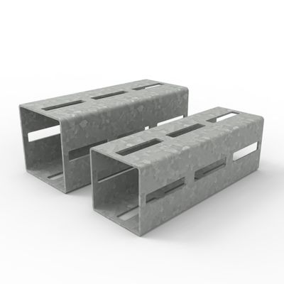 Canal cuadrado con ranuras modulares de acero pesado