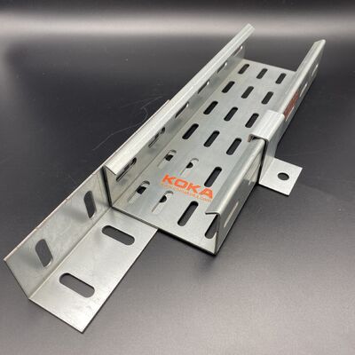 Sistema de soporte de cables, bandejas eléctricas de cables galvanizados con ranuras