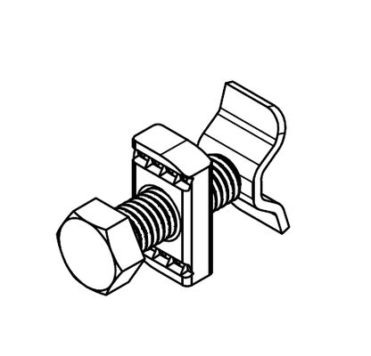 Accesorios de canal Unistrut Metal Acero Bisagra Sísmica Varilla Rigidizadora