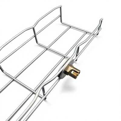 Zinc Plated Wire Mesh Cable Tray and Wire Mesh Cable Basket with 2400mm Length and 198Kg Load Capacity for AI Data Center