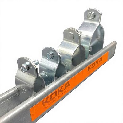 Galvanized Steel 3/8'' 1-1/2'' Strut Accessories Strut Clamp