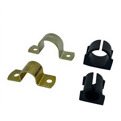 Yellow Galvanized 1/2'' 1'' Omega Cushion Clamps with TPE Cushion for Strut Cushion Clamps Systems