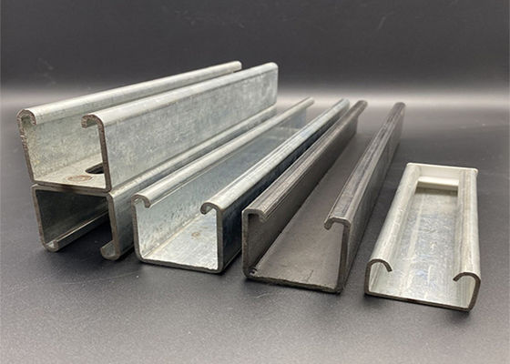 Profil de estribillo de canal de unistrut de acero inoxidable galvanizado por inmersión en caliente Ss304 316 C
