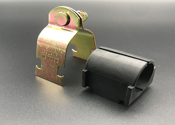 El oro eléctrico Unistrut de la abrazadera de tubo cubre con cinc las abrazaderas de amortiguador del montaje del puntal del HDG 