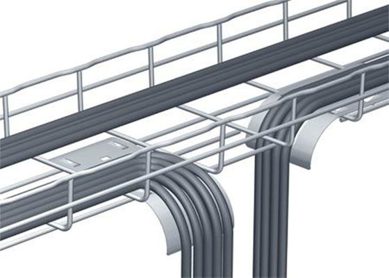 Bandeja de la cesta de alambre de acero de Mesh Cable Tray Grid Stainless del alambre de SS316L los 2.4m