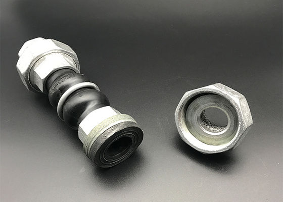 Bramidos de goma del elastómero con la junta de tubo de la unión del NPT del reborde Fluoroplastics