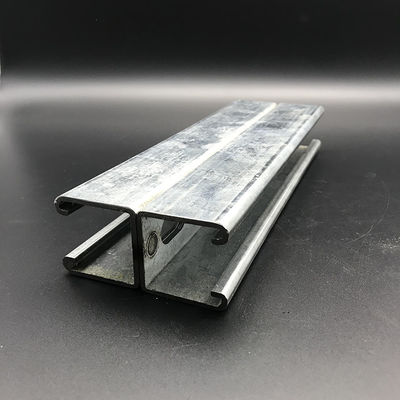 De espalda a espalda 41x123 C Canal eléctrico galvanizado con ranuras Unistrut Canal