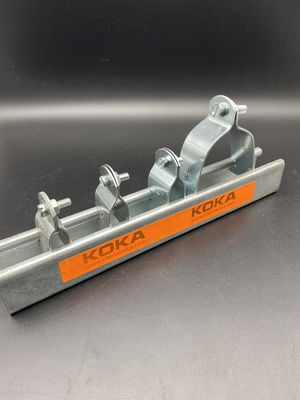Clampada eléctrica galvanizada para tubos de 3/4"