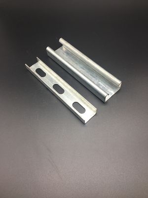 C Perfil eléctrico galvanizado 1 58 ranuras sólidas Unistrut canal de apoyo