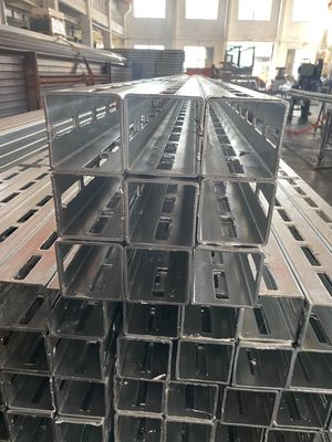 Canal cuadrado de acero modular personalizado 120x100x4mm