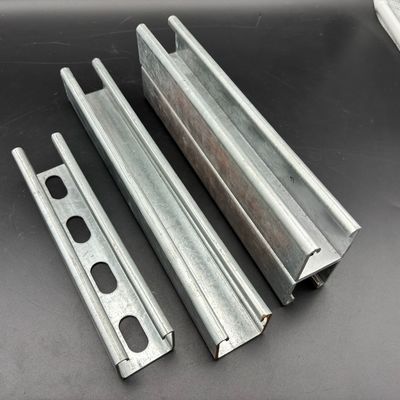 Calor sumergido galvanizado 41x41 ranuras de perfil C canal de soporte