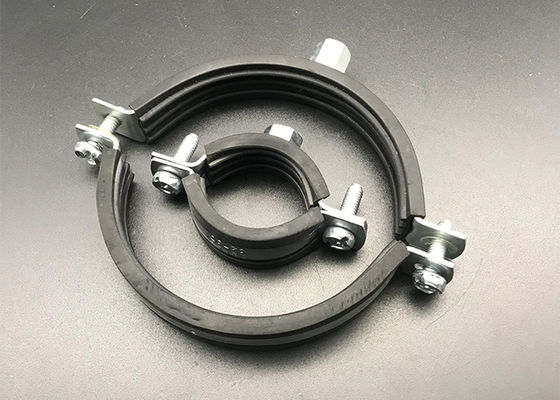 Abrazadera de cojín para tubería EPDM con revestimiento de goma y ajuste de puntal para carga pesada
