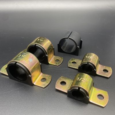 Abrazaderas de cojín doradas galvanizadas de dos orificios de 1'' 1/2''