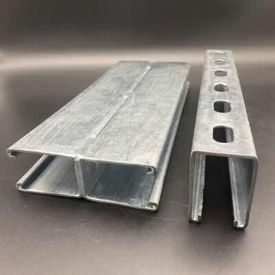 Canaleta de puntal eléctrica de zinc ranurada de 41x82, espalda con espalda