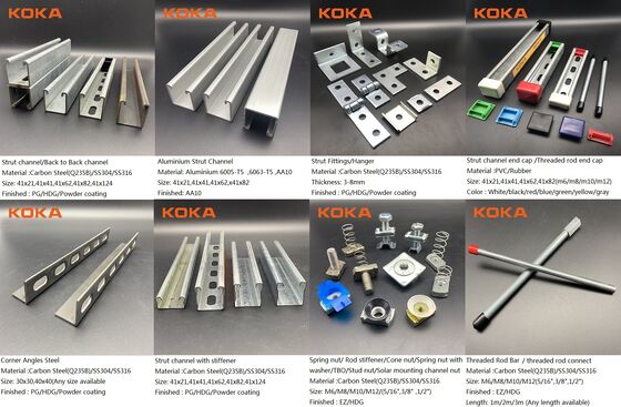 Fabricación Accesorios de apoyo Bracket Bracket Cable Tray Arm Acero inoxidable Galvanizado por inmersión en caliente
