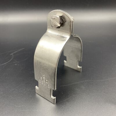 Clamparas de tubos de unistrut de acero galvanizado de tamaño personalizado 1-3/4'