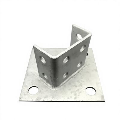Las piezas de apoyo de postes de unistrut recubiertas en polvo de acero al carbono