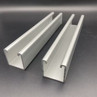 Perfil C de aluminio para sistema de montaje solar