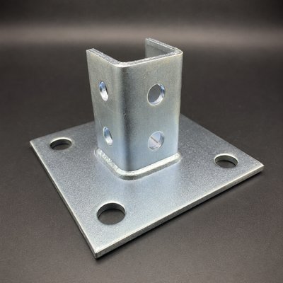 Soporte de poste Unistrut para soldadura de robot de ajuste de canal, 12 agujeros