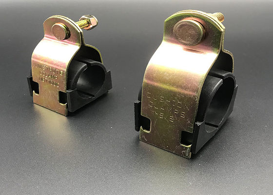 Abrazaderas de conducto de puntal Unistrut para tubería de 1/4 de pulgada, galvanizadas, con amortiguación