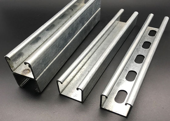 ASTM ranuró la inmersión caliente de acero inoxidable del canal 41x41 1-5/8x1-5/8 del puntal galvanizada