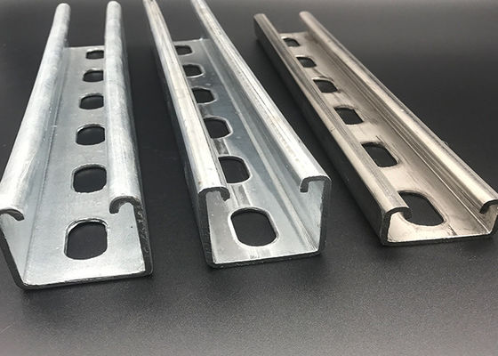 ASTM ranuró la inmersión caliente de acero inoxidable del canal 41x41 1-5/8x1-5/8 del puntal galvanizada