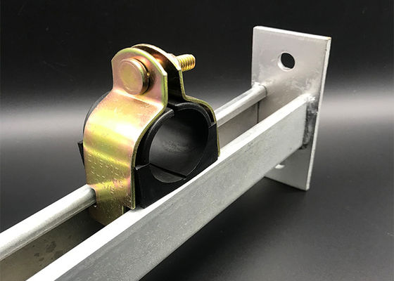 El electro amortiguador del puntal del oro afianza la abrazadera de tubo con abrazadera Unistrut Ss304 galvanizada