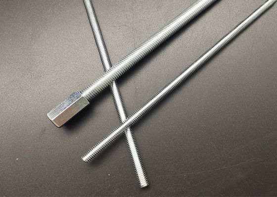 Cubra con cinc a Rod Bar Plain roscado plateado que DIN939 Q235 galvanizó