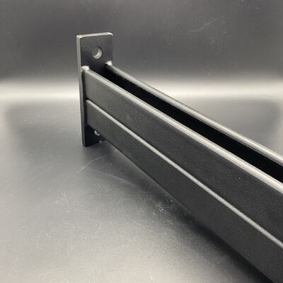 Galvanized Steel Welding Black Double Strut Arm Bracket with 5-10mm Thickness