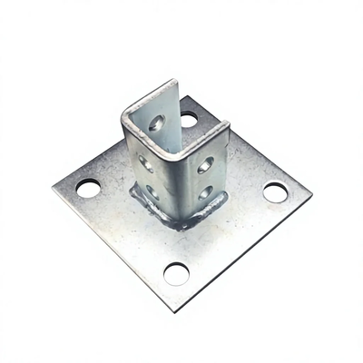 Hot Selling Carbon Steel Unistrut Channel Fitting Post Base Brackets