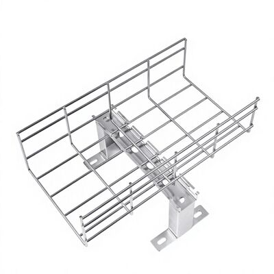 Hot Dip Galvanized Data Center Wire Mesh Cable Tray with 198Kg Load Bearing Wire Basket Cable Tray